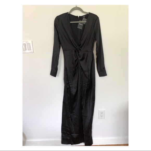*NEW* F21 Satin Twist-Front Gown - Picture 2 of 4